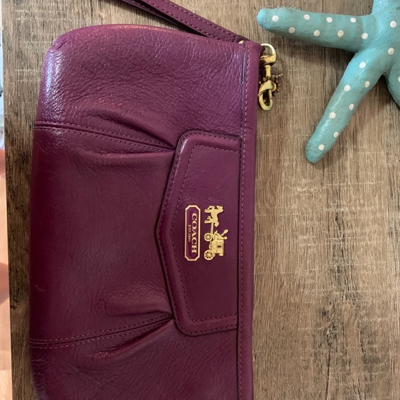 purple Coach Wristlet - Picture 3 of 5